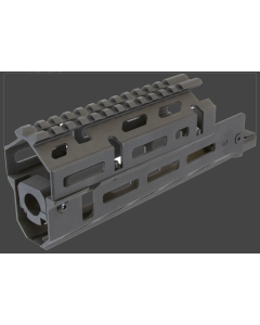 Aim Sports MMAK02 Russian Handguard Short Dropin MLOK 2Piece Style Made of 6061T6 Aluminum with Black Anodized Finish for AK47