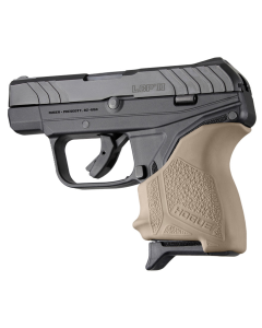 Hogue 18123 HandAll Beavertail Grip Sleeve made of Rubber with Textured Flat Dark Earth Finish for Ruger LCP II