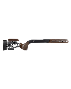 Woox SHCHS01105 Furiosa Chassis Walnut WoodAluminum Chassis wAdjustable Cheek Fits Remington 700 M5 DBM Short Action Ambi Features Right Side Bolt