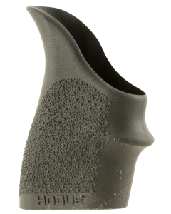 Hogue 18300 HandAll Beavertail Grip Sleeve made of Rubber with Textured Black Finish Finger Groove for SW MP Shield 45 Kahr PSeries CW 9 40
