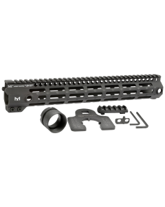 Midwest Industries MIG4M13375 Tactical G4M Handguard AR15 Black Hardcoat Anodized Black 13.3 6061T6 Aluminum MLOK