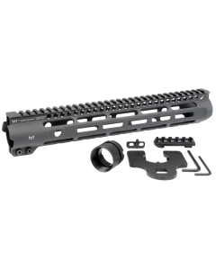 Midwest Industries MISLH12625 Slimline AR15 Black Hardcoat Anodized AluminumPolymer 12.625 PicatinnyMLOK