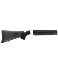 Hogue 05012 OverMolded Combo Kit Black Synthetic with Forend for Mossberg 500