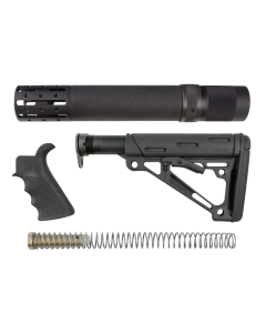 Hogue 15078 OverMolded Stock Kit Black Synthetic for AR15 M16 Includes Rifle Length Forend Finger Groove Grip