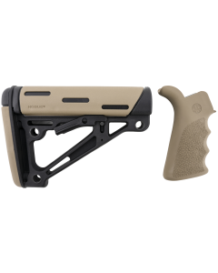 HOGUE AR15/M16 GRIP AND COLLAPSIBLE BUTTSTOCK 2-PIECE KIT 15356 (FLAT DARK EARTH)