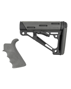 Hogue AR15/M16 Kit, Beavertail Grip and OverMold Collapsible Buttstock (Blk/Gry) 15556
