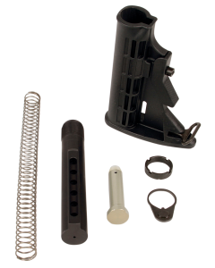 LBE Unlimited MILSTKKT Complete MilSpec Stock Kit 6 Position Black Synthetic for AR15 M4