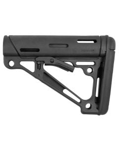 Hogue 15050 OverMolded Collapsible Buttstock Black OverMolded Rubber Black for AR15 M16 M4 with Commercial Tube (Tube Not Included)