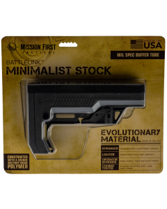 Mission First Tactical BMSMILEXD Battlelink Extreme Duty Minimalist Stock Collapsible Black Synthetic for AR15 M16 M4 with MilSpec Tube (Tube Not Included)