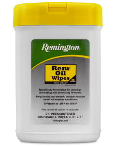 Remington Accessories 16325 Rem Oil  CleansLubricatesProtects Wipes 24 Count