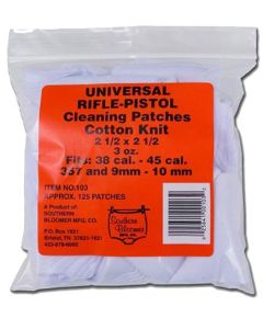Pro-Shot 100% Cotton Flannel Patches .38-.45 Cal 100/ct