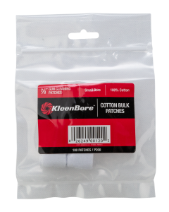 KleenBore P200 Super Shooter  .17 .177 .200 .204 Cal Small Bore Rifle 100 Cotton Flannel 100 Per Pack