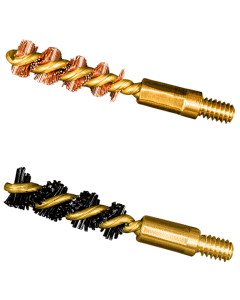 Otis FG317NB Bore Brush Set  17 HMR177 Cal177 WSM 540 Thread 1 Long BronzeNylon Bristles 2 Per Pkg