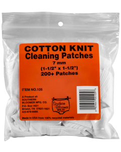 Southern Bloomer 105 Cleaning Patches  7mm Cotton 200 Per Pack