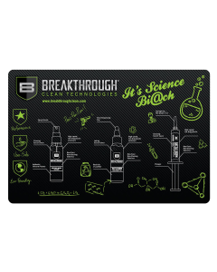 Breakthrough Clean BTRGMP Cleaning Mat Pistol Polyester Top wNeoprene Rubber Backing 11 x 17