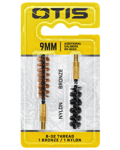 Otis 9mm / .38 Caliber Bronze and Nylon Bore Brush Set (FG338NB)