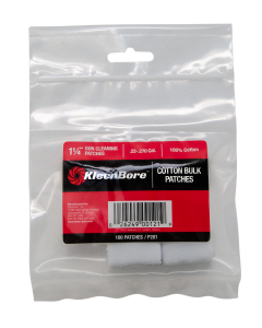 KleenBore P201 Super Shooter  .22  .270 Cal 1.25 100 Cotton Flannel 100 Per Pack