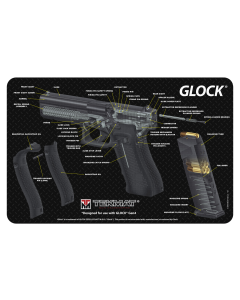 TekMat TEKR17For GlockCA For Glock 3D Cutaway Cleaning Mat 11 x 17