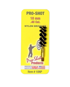 ProShot 10NP Bore Brush  .40 10mm Cal Pistol 832 Thread Nylon Bristles Brass Core