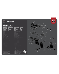 TekMat TEKR17HELLCAT Springfield Armory Hellcat Cleaning Mat Springfield Hellcat Parts Diagram 11 x 17