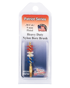 ProShot PSP389 Patriot Series Bore Brush .38 Cal 9mm Pistol 832 Thread Nylon Bristles Brass Core