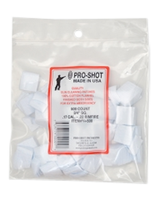 ProShot 34500 Cleaning Patches  .17 .177 Cal Air .22 Rimfire Rifle 0.75 Square Cotton Flannel 500 Pack