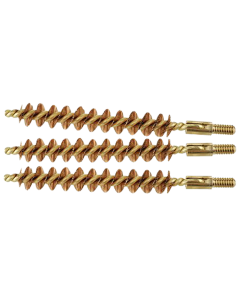 Tipton 868556 Bore Brush Set  3032 Cal Rifle Firearm Brass Bronze Bristles 3 Per Pkg