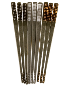 Otis FG316BP AP Brushes Variety Pack MultiCaliber Universal Firearm 10 Long BronzeNylonStainless Steel Bristles 9 Per Pkg