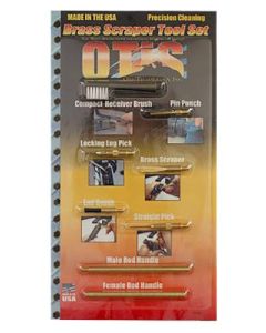 Otis FG932 Brass Scraper Tool Set MSRAR MultiCaliber Pieces Brass Nylon Bristles