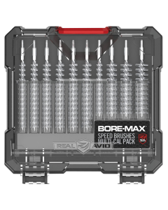 Real Avid AVBMSBS BoreMax Speed Brush Set MultiCaliber NickelPlated