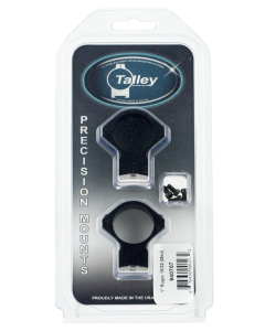 Talley 940707 Ruger 1022 Scope MountRing Combo Black Anodized 1