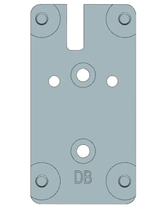 Beretta USA EUS03050 9092  Silver Fits Beretta 9092 RDO Burris FastFireVortex VenomDocter Pattern Footprint Mount