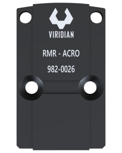 Viridian 9820026 RFX45 RMR Mounting Adapter  Black Anodized