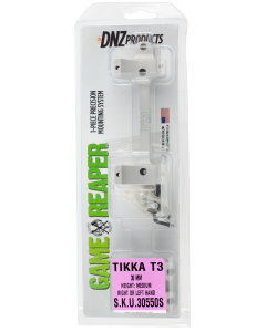 DNZ 30550S Game ReaperTikka Scope MountRing Combo Silver 30mm
