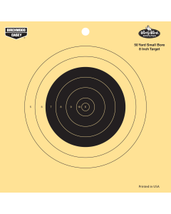 Birchwood Casey Dirty Bird Bullseye Paper Targets, 25 Pack (Black/Yellow)