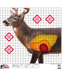 Pro-Shot Life-Size Whitetail Deer Sight-in Targets, 5 Pack