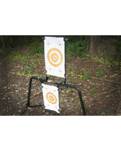 Viking Solutions Convertible Paper Target Holder/Gong Target Stand (Black)