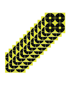 EZAim 15218 Splash Reactive Target SPOT Paper Hanging 12 x 12 BlackYellow 12 PK