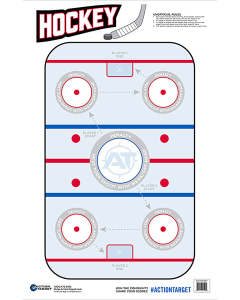 Action Target Hockeye Paper Targets 23x35, 100 Count (Multi-Color)