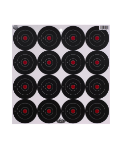 Birchwood Casey Dirty Bird 3" Round Splattering Bullseye Targets, 12 Pack (Black/White)