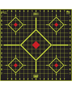Pro-Shot SplatterShot 17.75" Diamound Sight-In Targets, 5 Pack (Black/Green)