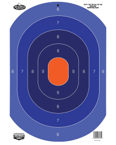 Birchwood Casey Dirty Bird Silhouette Splattering Targets 16.50x24, 3 Pack (Blue/Orange)