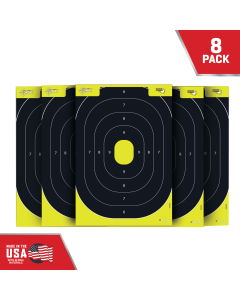 Allen Company EZ AIM 12.5x18.25 Silhouette Paper Targets, 30 Pack (Black/Yellow)