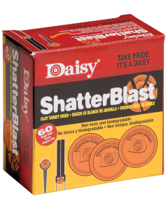 Daisy 990873406 ShatterBlast Target Disks 2 Clays .22.50 Ammo 60 Count