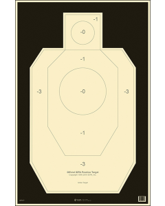 Action Target Official IDPA Practice Paper Targets 23x35, 100 Count (Black/White)