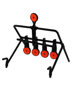 Birchwood Casey World of Targets Steel Resetting Gallery Bullseye Targets (Black/Orange)