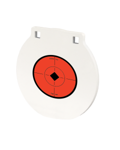 Birchwood Casey 8" Round Plate Target, 1/2" Steel (White/Orange)