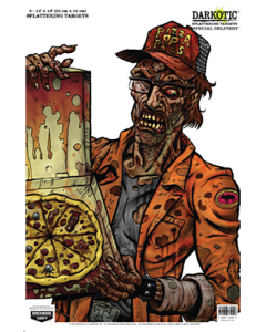 Birchwood Casey Darkotic Zombie Pizza Delievery Paper Targets, 8 Pack (Multi-Color)