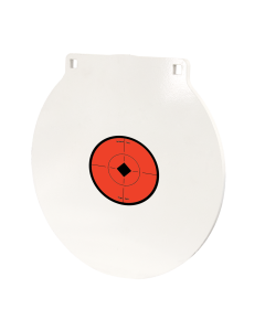 Birchwood Casey 12" Round Plate Target, 1/2" Steel (White/Orange)