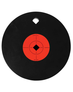 Birchwood Casey World of Targets 8" AR500 Steel Circle Target (Black/Orange)